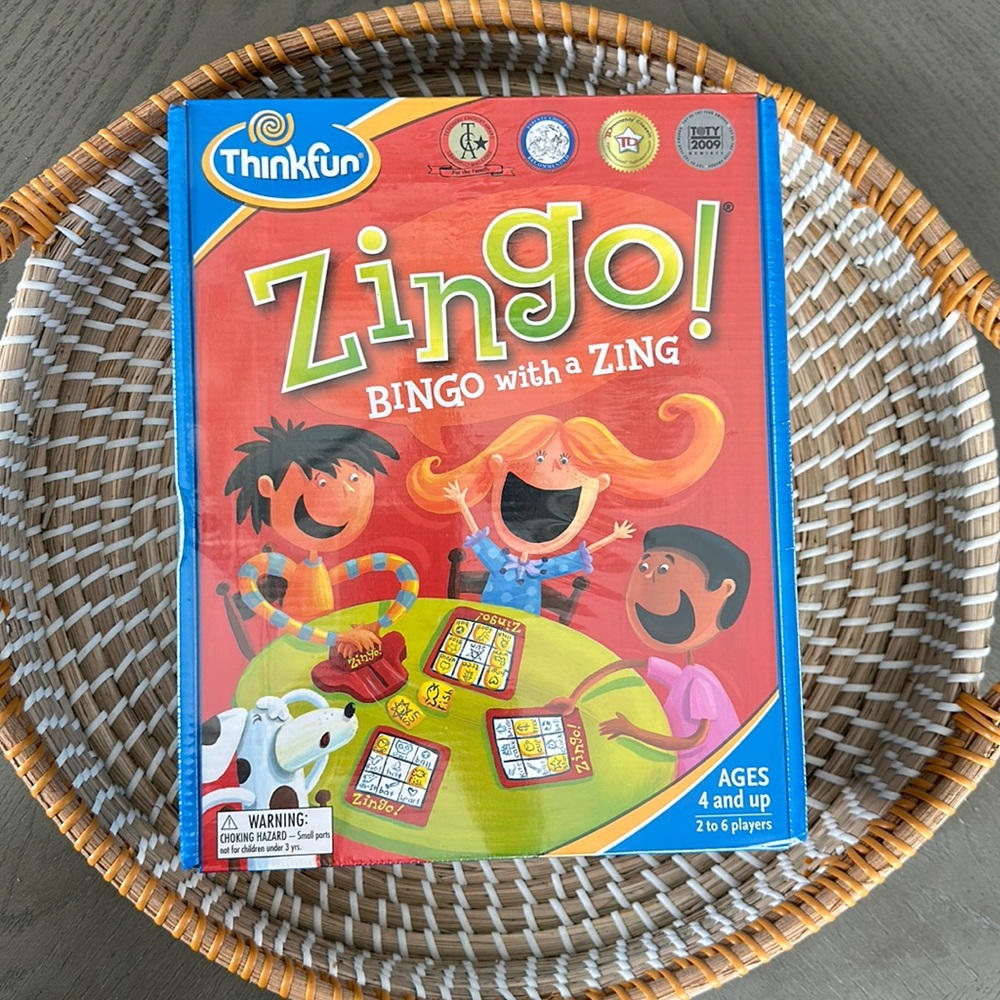 NWT Kids Game Zingo- Bingo with a zing Ages 4+